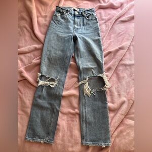 Abercrombie 90s straight ultra high rise jeans